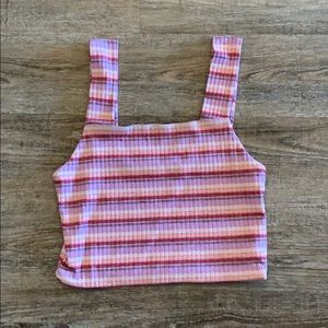 Striped tank crop top